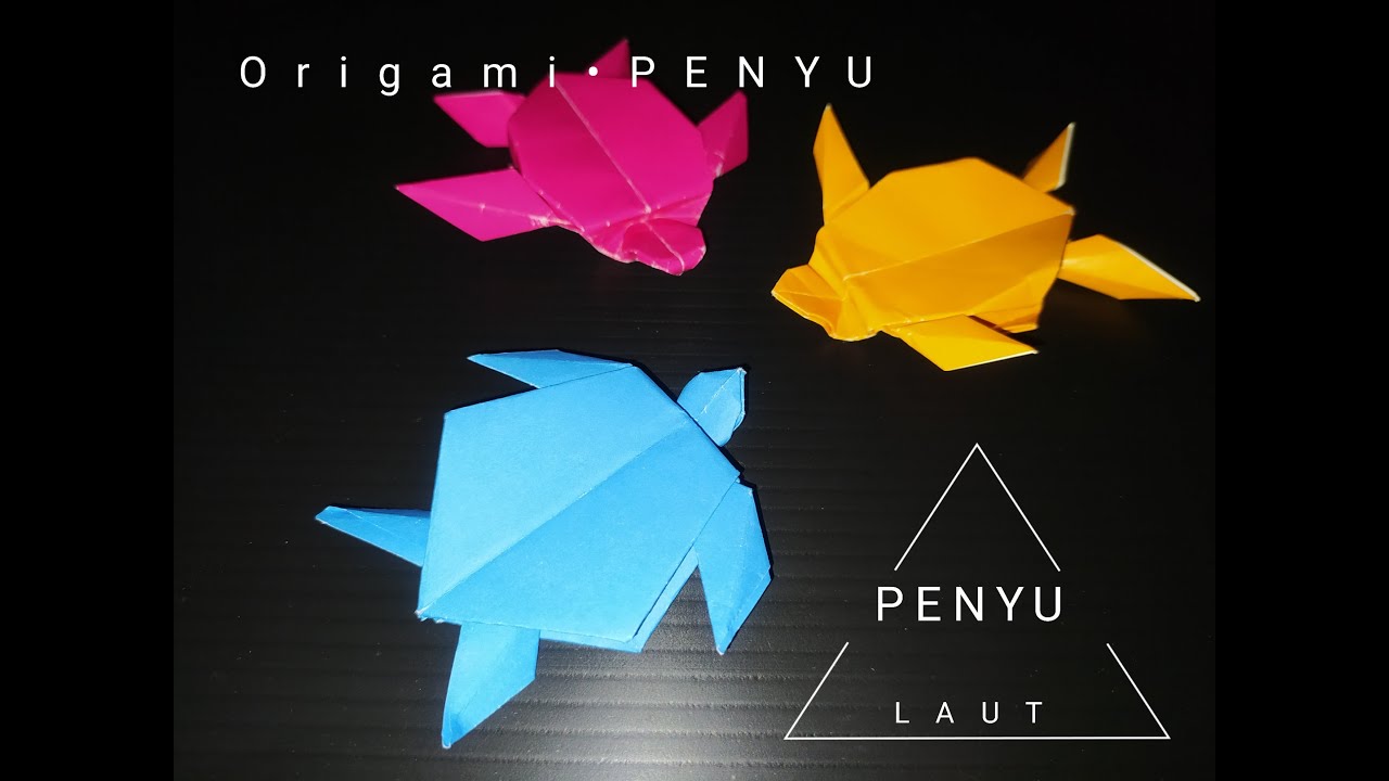 Origami Penyu dari  Kertas  Lipat  dengan Mudah YouTube