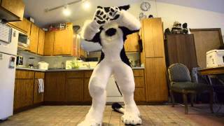 Rinn - Get Lucky [David A. Remix] (Daft Punk/David A.) Sergal Fursuit Freestyle Dance Practice