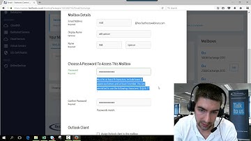 Create a mailbox in a Fasthosts Exchange 2013 mail package