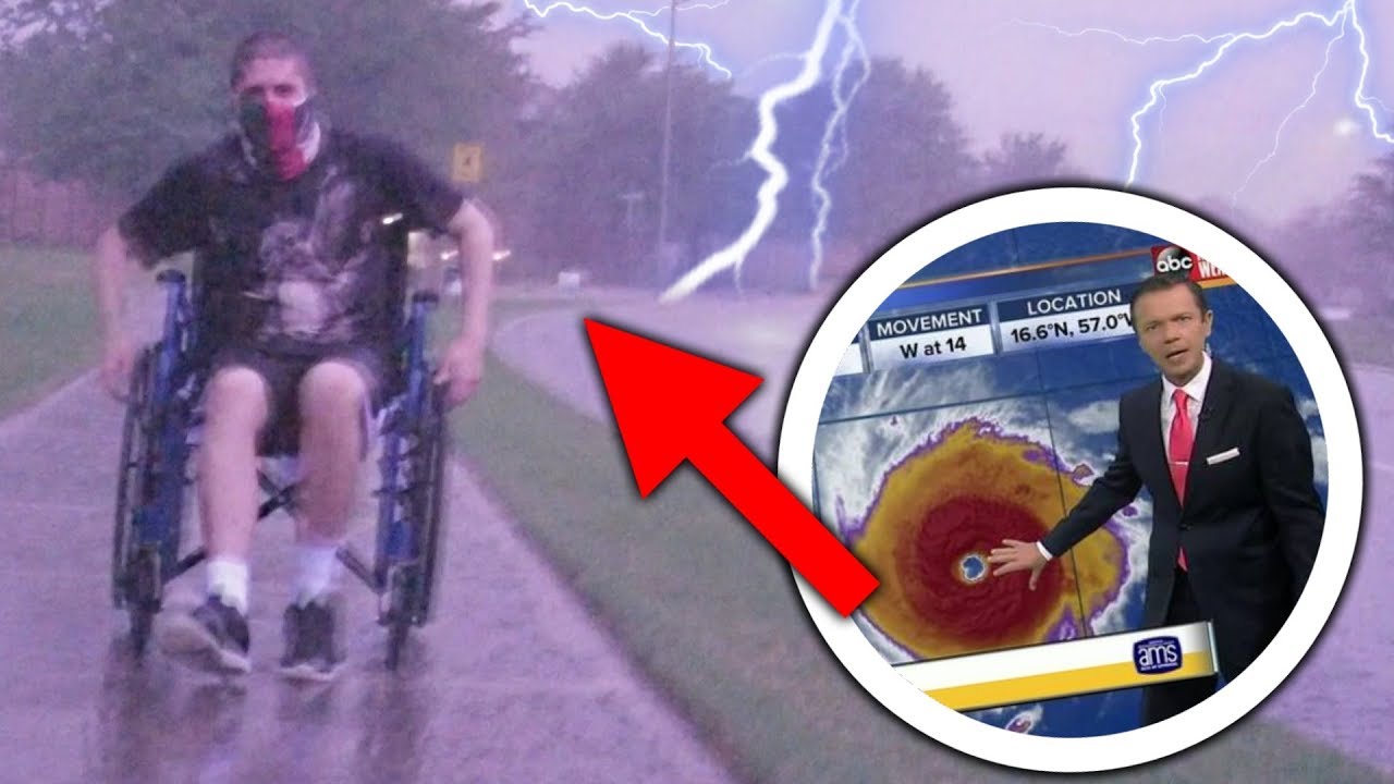 24 Hours in wheelchairs GONE REALLY WRONG! STUCK IN A STORM!