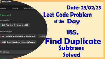 652 || Find Duplicate Subtrees || C++ || Leetcode Daily Challenge