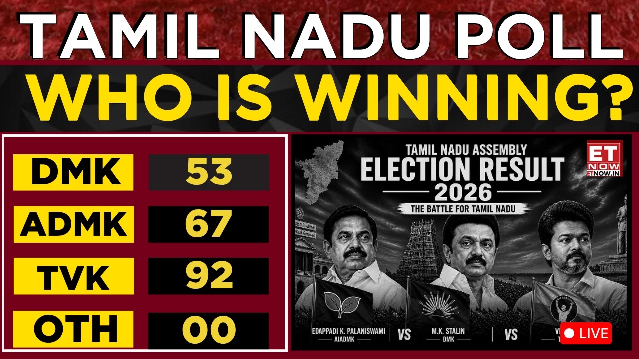 Tamil Nadu Election 2026 Live: TVK Crosses 100 Marks, DMK Losing Big ...