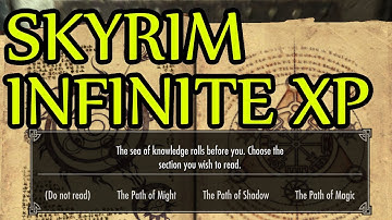 Skyrim Infinite XP GLITCH! Level 81 in 5 mins Oghma Infinium Exploit for 360/PS3/PC