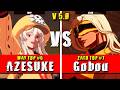 GGST | AZESUKE (May) VS Gobou (Zato) | Guilty Gear Strive High level gameplay