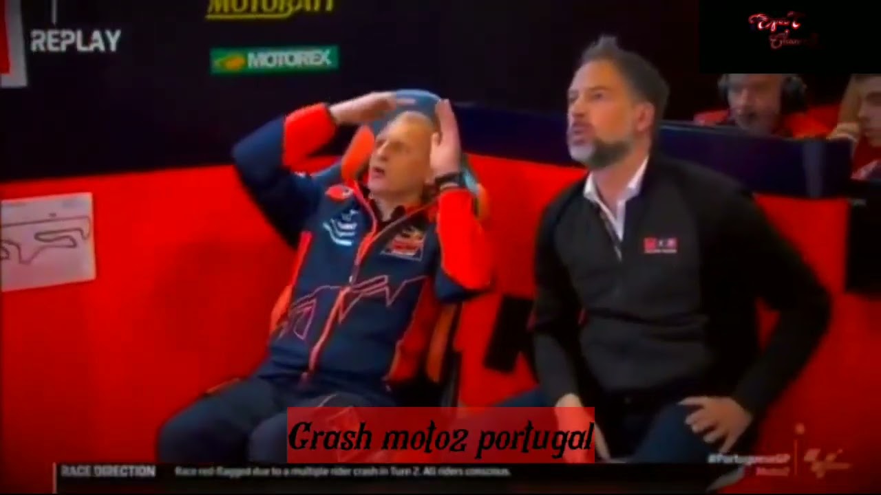 Crash masal moto2 portugal 2022