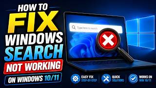 How to Fix Windows Search Not Working on Windows 10/11