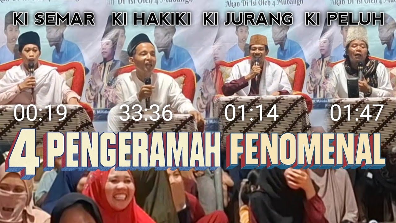 PARADE 4 CERAMAH FENOMENAL DI ACARA TAHLIL MALAM KE 7 ALM. BAPAK MADKASAN