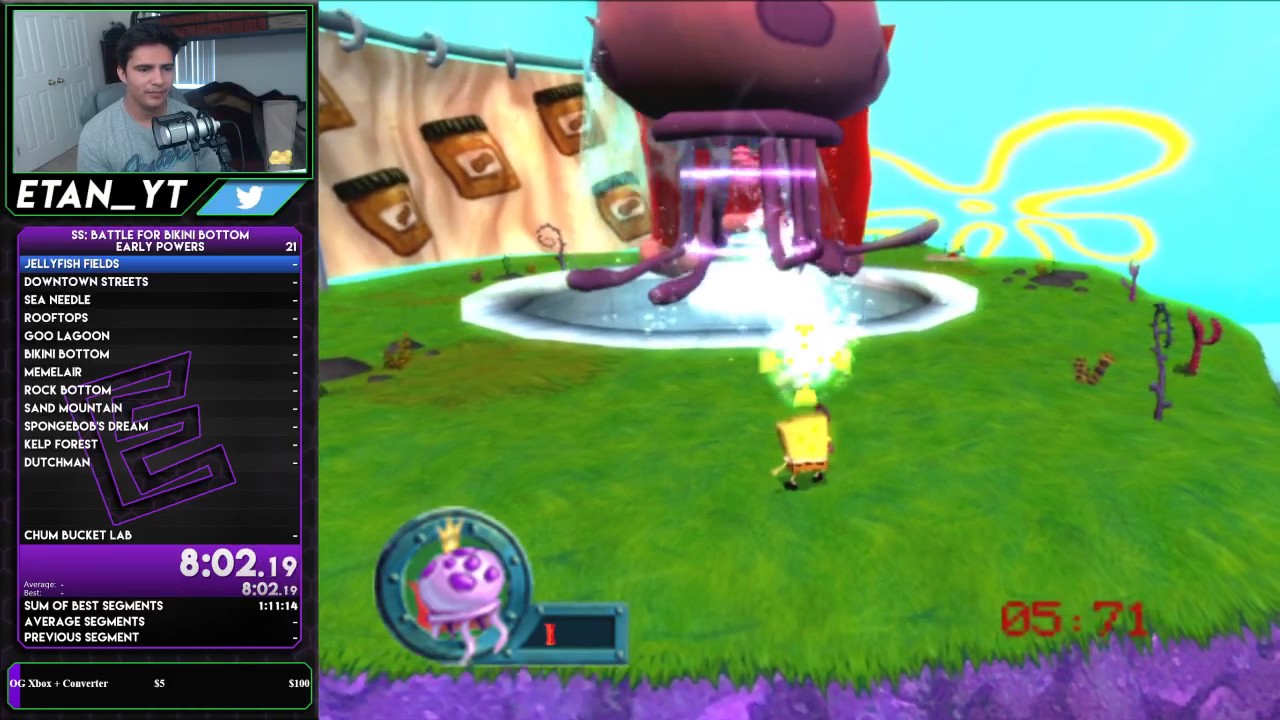 (Personal Best) SpongeBob SquarePants: Battle for Bikini Bottom | Early Powers In 1:08:26 - Broadcasted live on Twitch -- Watch live at https://www.twitch.tv/etan_yt