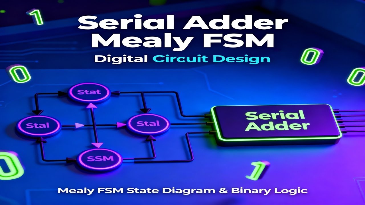 Serial Adder using Mealy FSM  Verilog Design and Working Explained