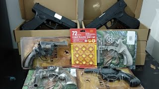 Unboxing Pistol jadul legendaris Revolver dompis doblis peluru petasan - Glock 18 Shell Ejecting