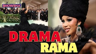 Cardi B Puts The D In Drama As She Walks Met Gala Red Carpet In An Outrageously Dramatic Gown