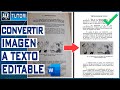 Como Convertir una Imagen a un Texto Editable en Word ( convertir imagen JPG a Texto )