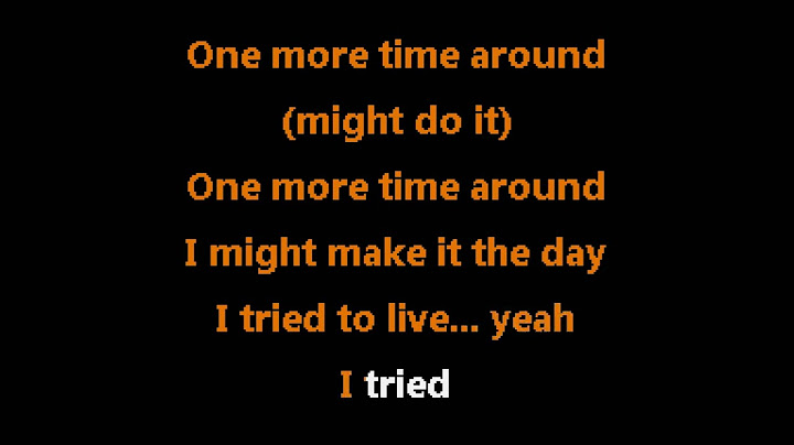The Day I Tried to Live Karaoke version - Karaoke performance video thumbnail