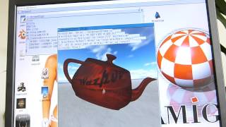 Microbe3D demo on AmigaOS4