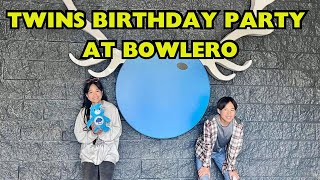 Twins Brayden and Shantel's 12th Birthday party at Bowlero #twins #12thbirthday #birthdayparty
