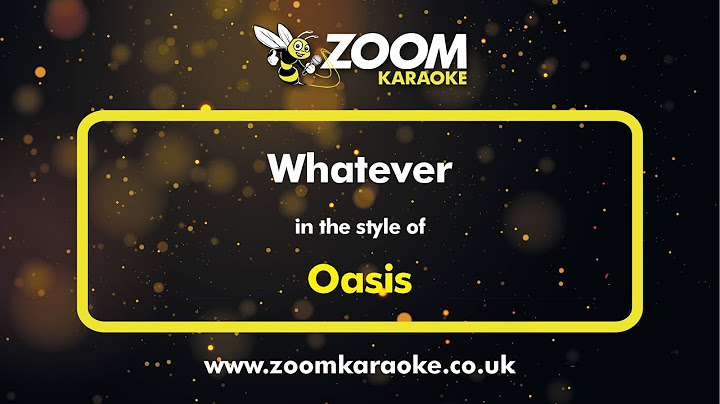 Whatever Karaoke version - Karaoke performance video thumbnail