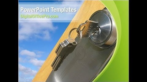 Door Keys PowerPoint Template Backgrounds - DigitalOfficePro #05699