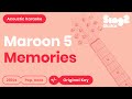 Maroon 5 - Memories (Acoustic Karaoke) ๐ถ