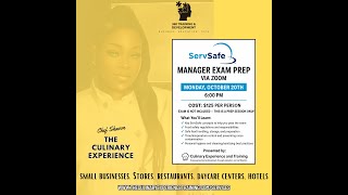 ServSafe Manager Exam Prep Via Zoom