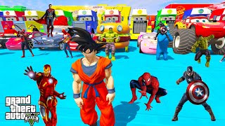 Disney Cars 3 McQueen 8x8 Monster Truck Smokey Jackson Storm Fabulous Mack Hauler ep45 - GTAV screenshot 3