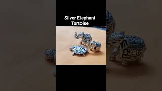 Silver elephant and Tortoise #giftideas #silver #silveritems #astrology #sprituality #bestgift #art