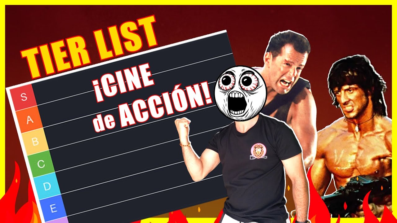 TIER LIST CINE DE ACCIÓN AÑOS 80S 90S  (Top películas acción)