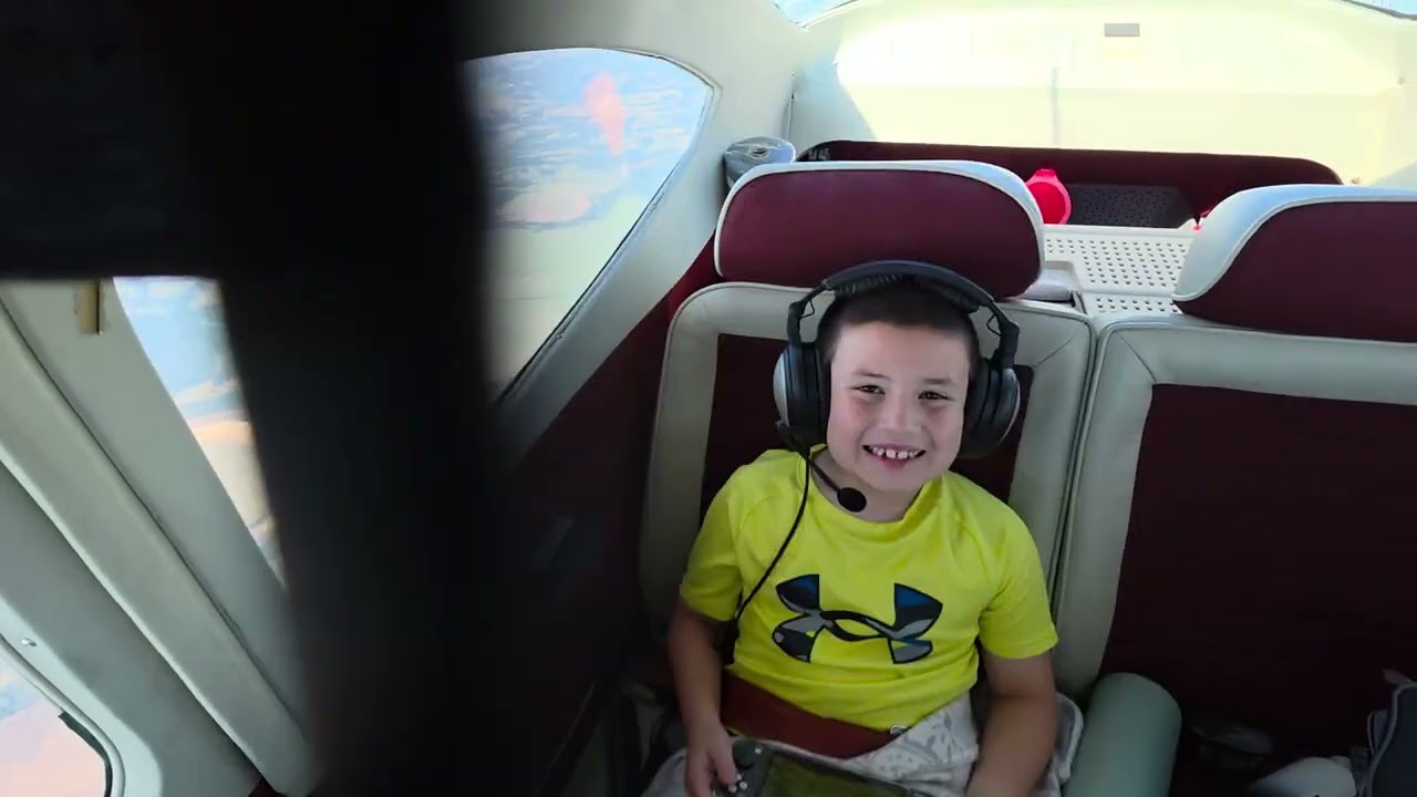 His first cross country flight in the Cessna 182! Cat rescue mission x4 