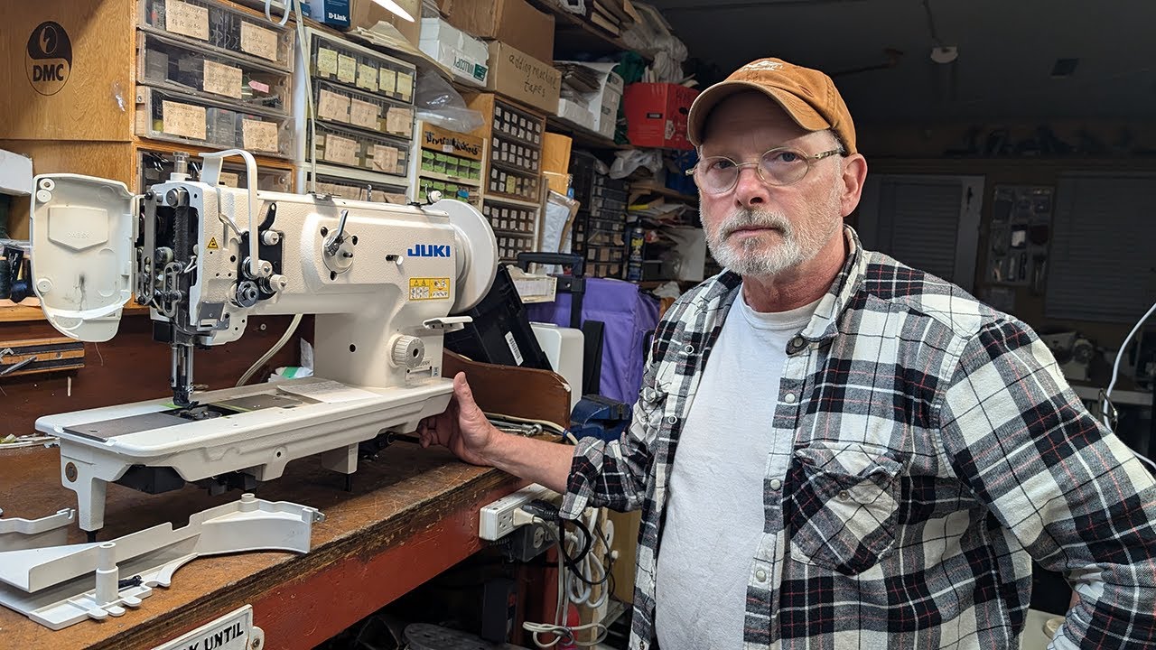 Juki LU 1508 NU  Maintenance Video - Neil Milheron, Bridgewater Sewing Centre Ltd.