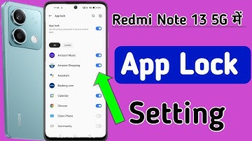 Redmi note 13 5g mobile me app lock kaise lagaye / how to set app lock in redmi note 13 5g me //