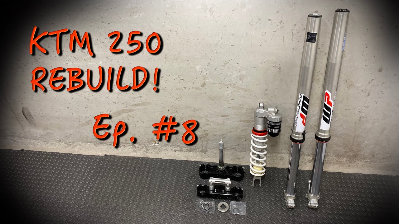 KTM 250 SX REBUILD Ep. 8 Installing Suspension and Headset