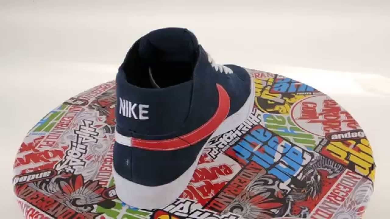 NIKE Blazer Mid Lr (armory navy/white-unvrsty red) - SKATE-EUROPE.COM