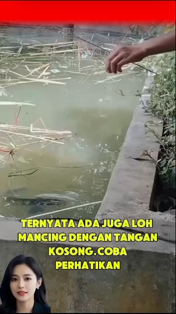 HEBAT!! MANCING DENGAN TANGAN KOSONG #ikan #channa #shorts