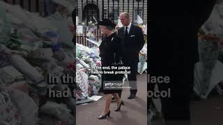 Unusual gesture by Queen Elizabeth 2 at Princess Diana's funeral
