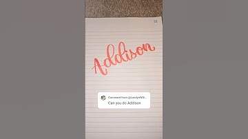 Hi Addison!! #handwriting #calligraphyhandwriting #commentyourname #lettering #names