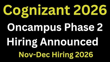 Cognizant Hiring 2026 | Cogizant GenC Updated Exam Pattern & Syllabus | Cognizant Next Phase 2026