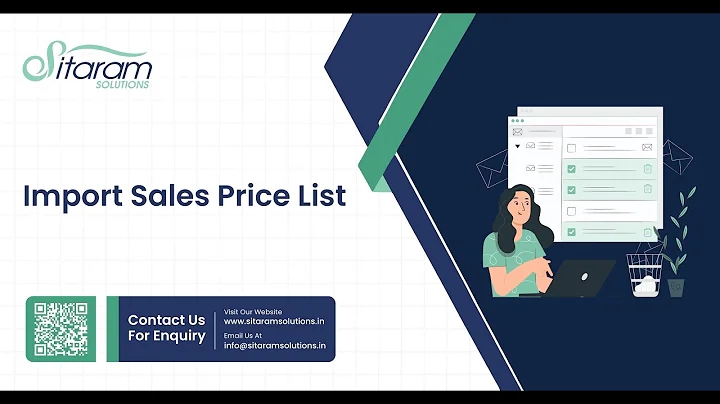 Import Sales Pricelist Using Excel And CSV In Odoo | Sitaram Solutions