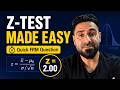 How to calculate z-test - FRM, Quants ! 