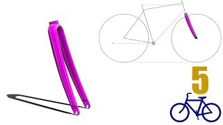 SolidWorks Tutorial #unlisted : Bike Fork ( projected curves, boundary base)