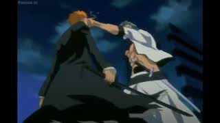 Grimmjow punching Ichigo  ORA ORA ORA