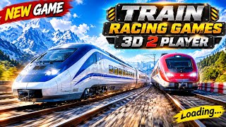 Train Racing Games 3D 2 Player 🚆 | Fast Train Race Gameplay | New Train Game screenshot 1