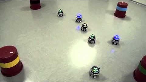 Human-like multi-robot navigation, scenario with random target selection