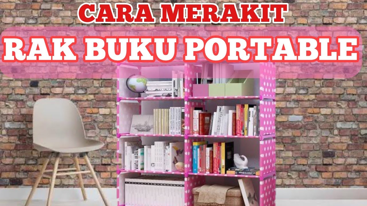 Cara merakit rak  buku  portable  YouTube