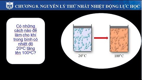 Buổi 14   Nguyên lý thứ nhất nhiệt động lực học