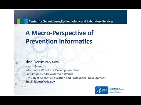 CDC’s Preventive Medicine Grand Rounds: Prevention Informatics