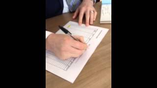 Writing a receipt
