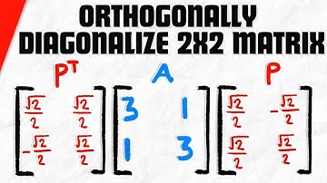Orthogonally Diagonalizing a 2x2 Matrix | Linear Algebra Exercises