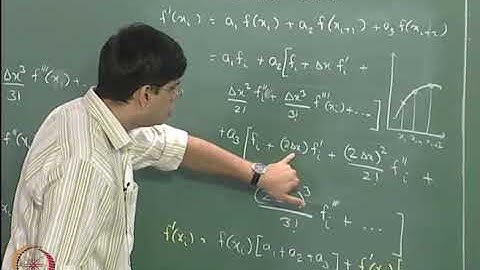 Three-point differentiation formulae