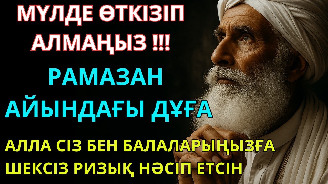 🕌 Рамазан айындағы ең әсерлі дұға сізге және балаларыңызға мол ризық Алла береді