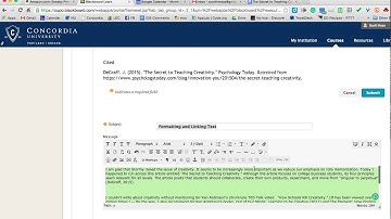 formatting in blackboard  rough