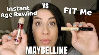 Maybelline Fit Me Concealer Vs. Instant Age Rewind Concealer